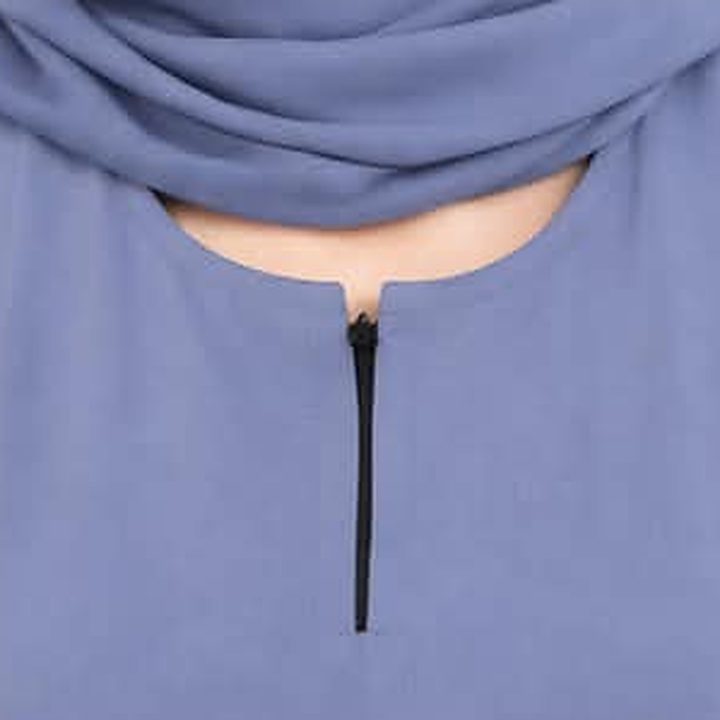Zip neckline